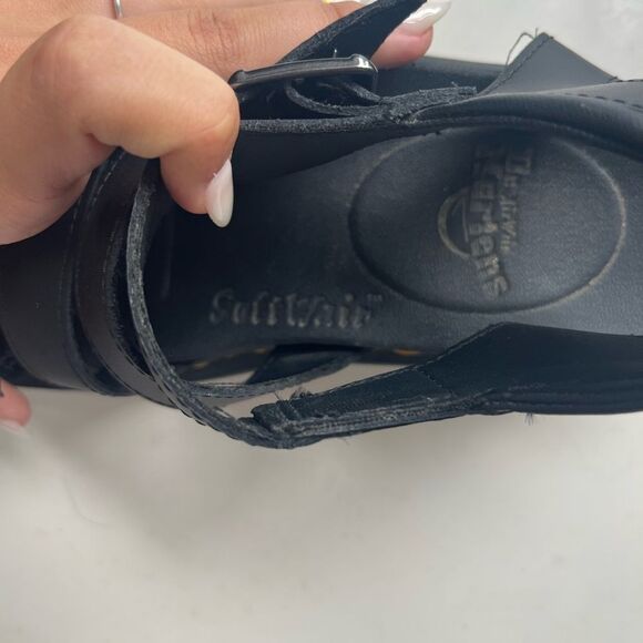 Doc martins Blaire Black Strappy Sandals with Bouncing Soles - Picture 5 of 9